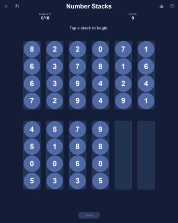 PuzzleLab Number Stacks screenshot
