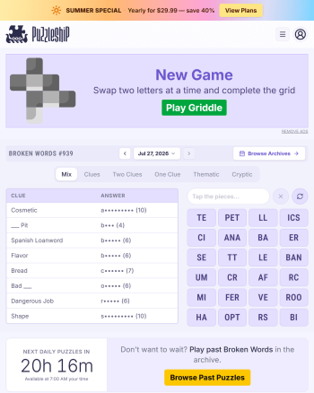 Puzzleship Broken Words screenshot