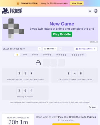 Puzzleship Crack the Code screenshot