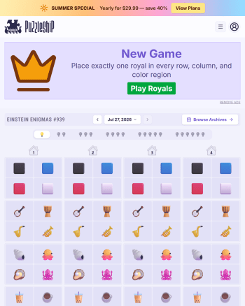 Puzzleship Einstein Enigmas screenshot