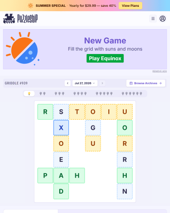 Puzzleship Griddle screenshot