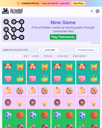 Puzzleship Sherlock Puzzles screenshot