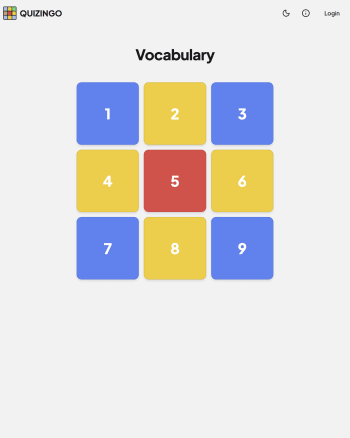 Quizingo Vocabulary screenshot