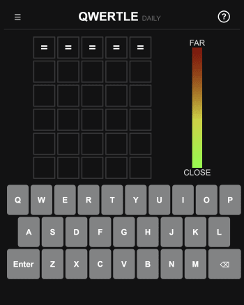 Qwertle screenshot
