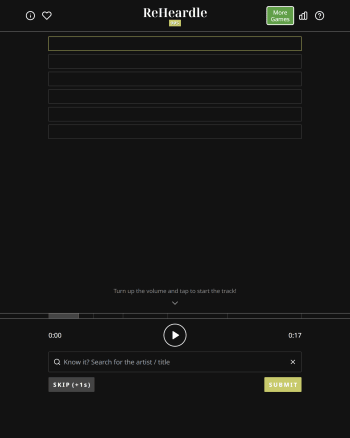 ReHeardle 90s screenshot