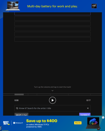 ReHeardle Video Games screenshot