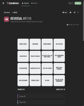 Reversal screenshot