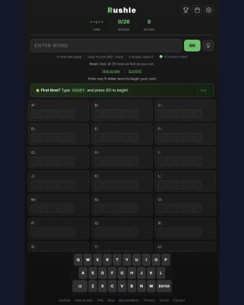 Rushle screenshot