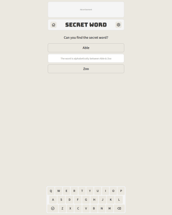 Secret Word screenshot
