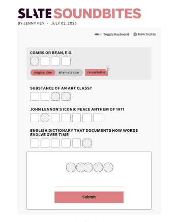 Slate SoundBites screenshot