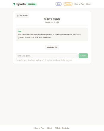 Sports Funnel screenshot