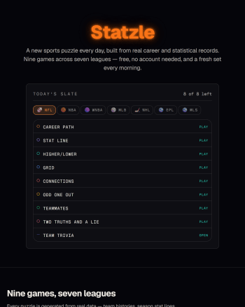 Statzle screenshot