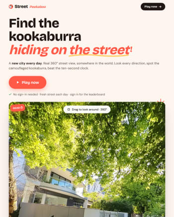 Street Peekaboo screenshot