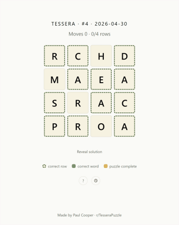 Tessera: Daily Word Puzzle screenshot