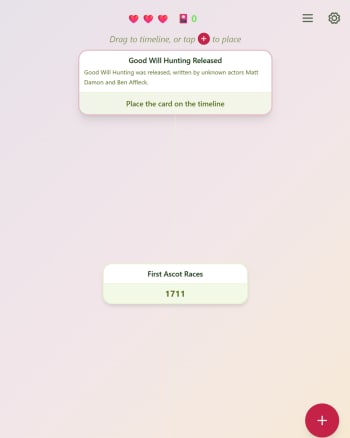 The Chronology Game screenshot