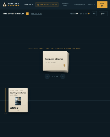 The Daily Lineup screenshot