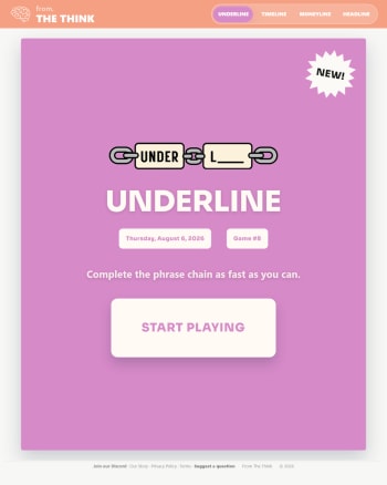 Underline screenshot