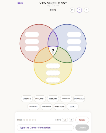 Vennections screenshot