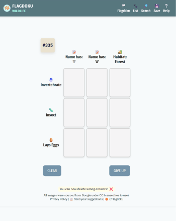 Wildlife Sudoku screenshot
