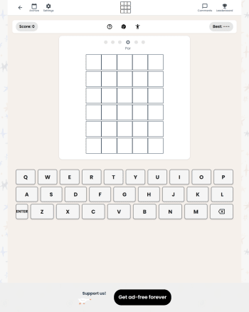 Wordie screenshot