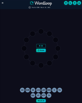 Wordloop screenshot
