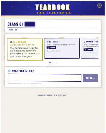 Yearbook screenshot