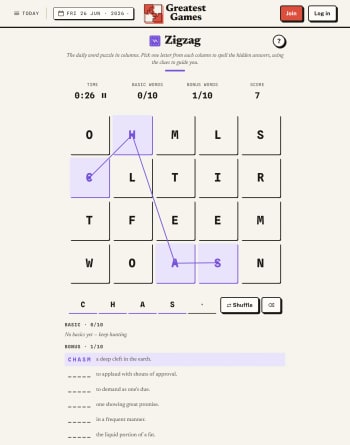 Zigzag screenshot
