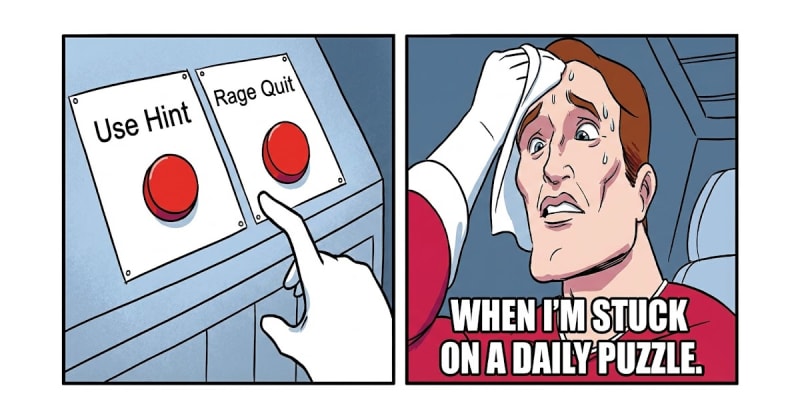 Hint system in daily puzzle games