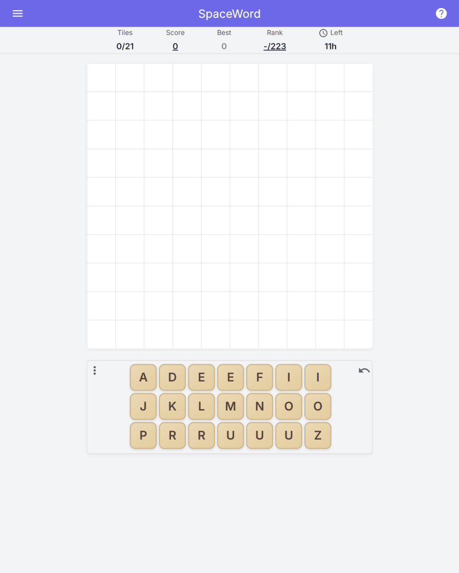 SpaceWord screenshot