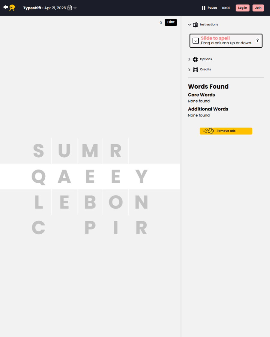 Typeshift screenshot