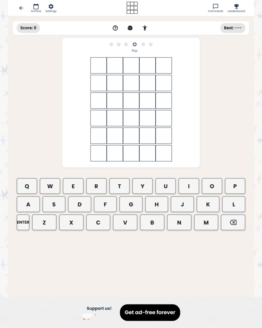 Wordie screenshot