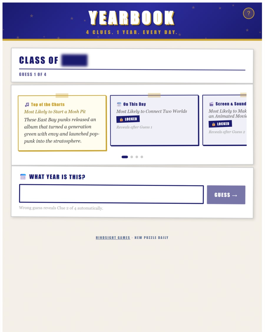 Yearbook screenshot