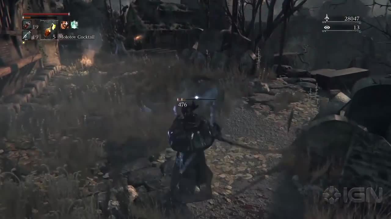 Bloodborne геймплей