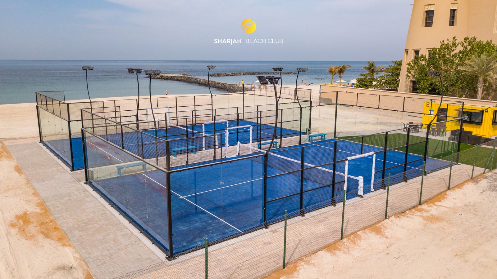 Sharjah Beach Club padel courts