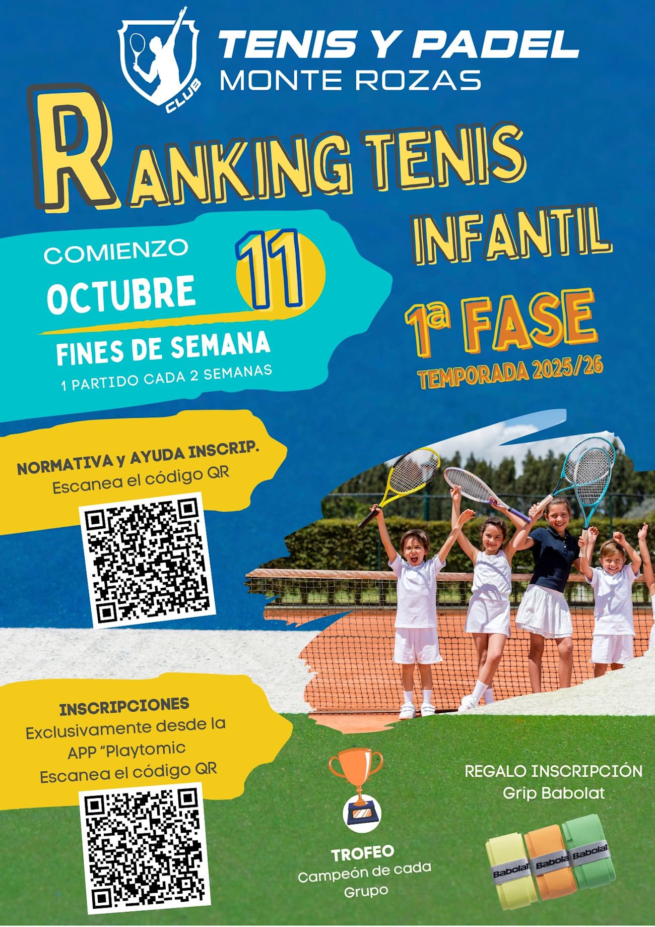 1ª FASE RANKING INFANTIL TENIS 2025-26