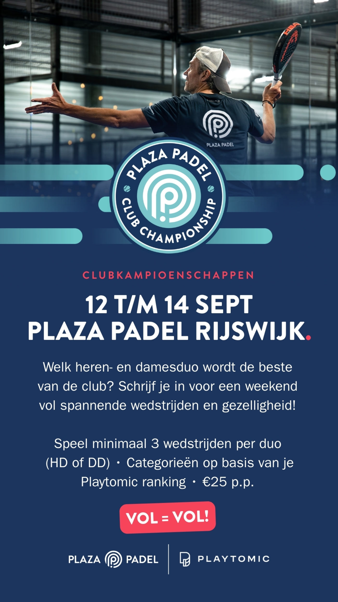 Intermediate - Clubkampioenschappen Plaza Padel Rijswijk - Heren dubbel