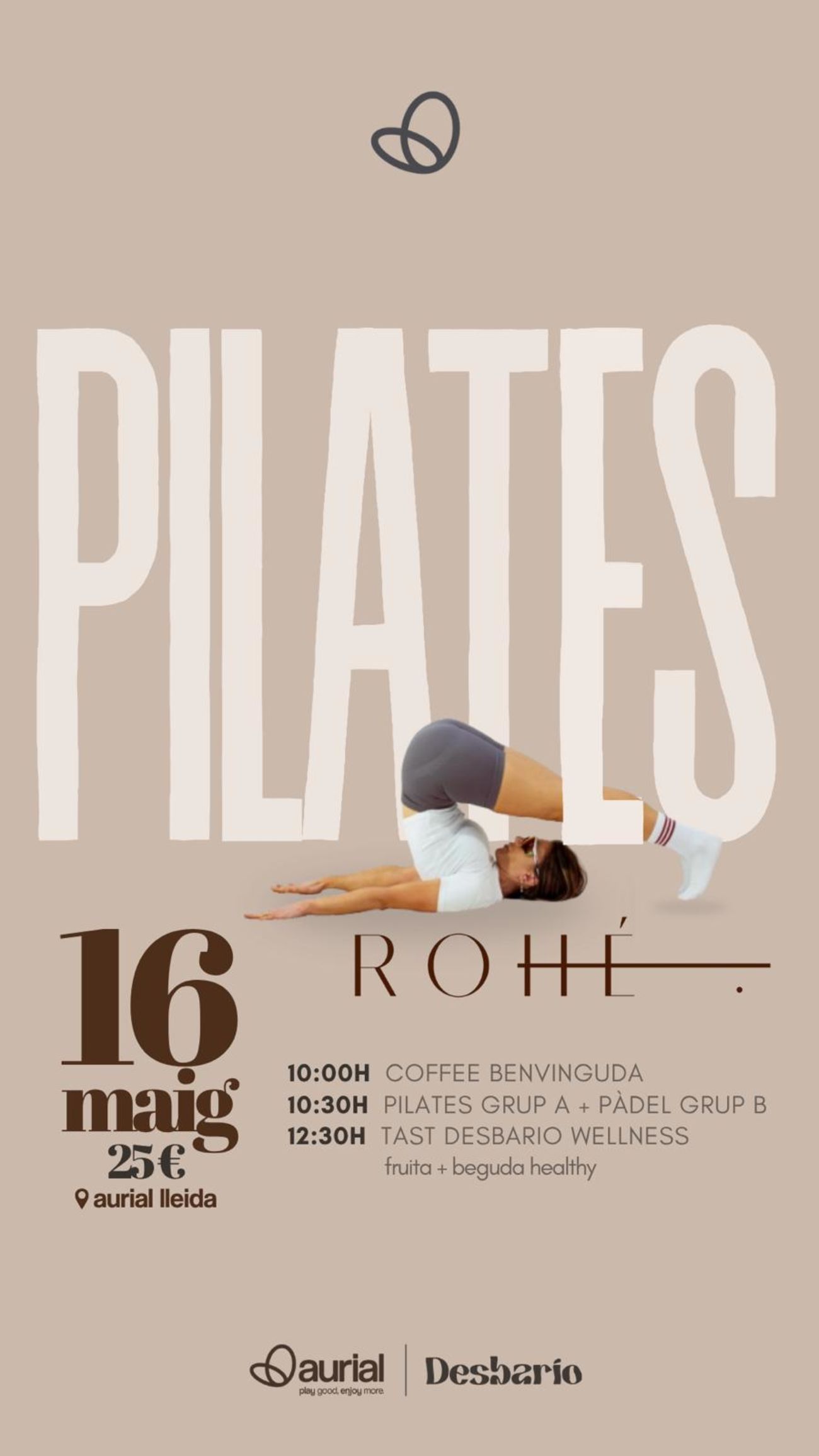 PILATES + AMERICANA DISSABTE 16/5 10H