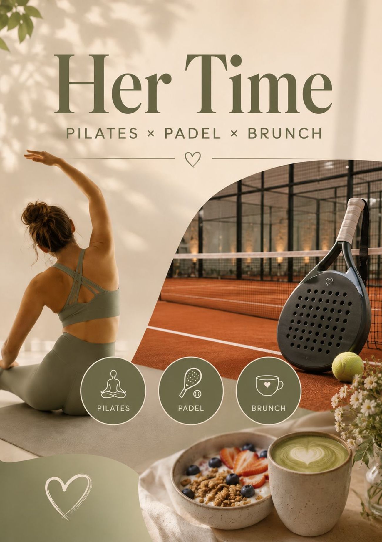 🧘‍♀️🎾🍵"Her Time" - Sisu Pilates x Padel x Brunch