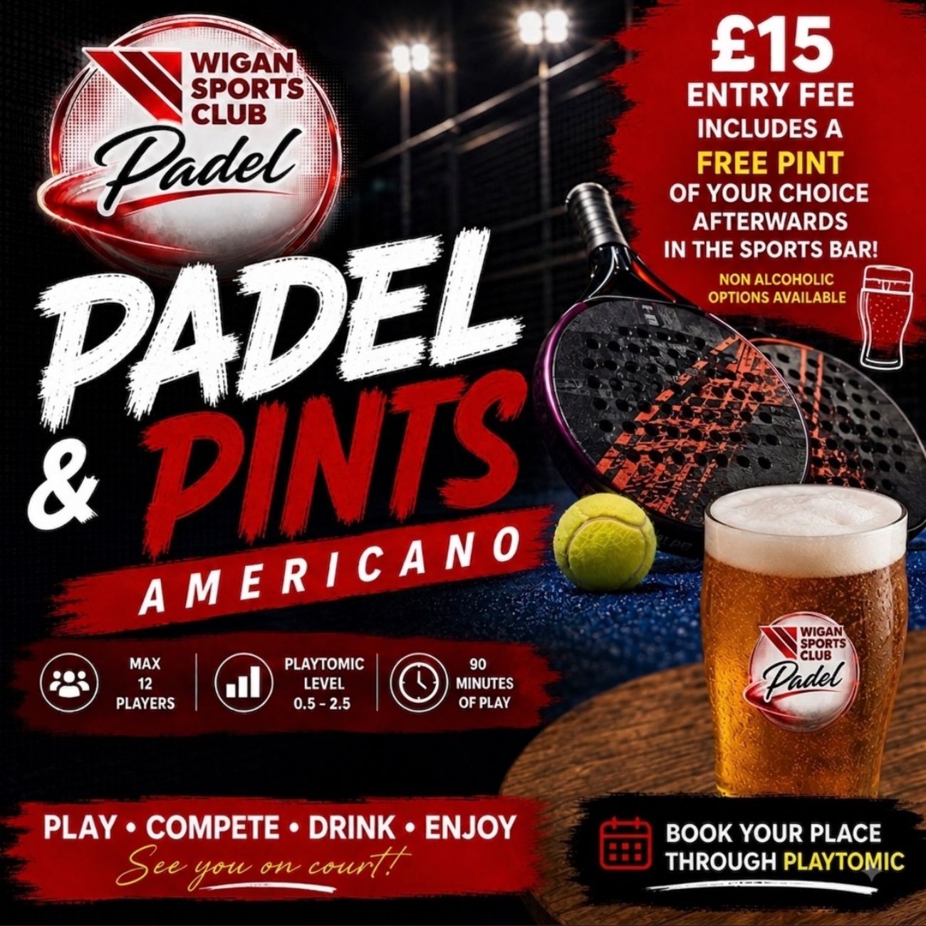 Padel & Pints Americano