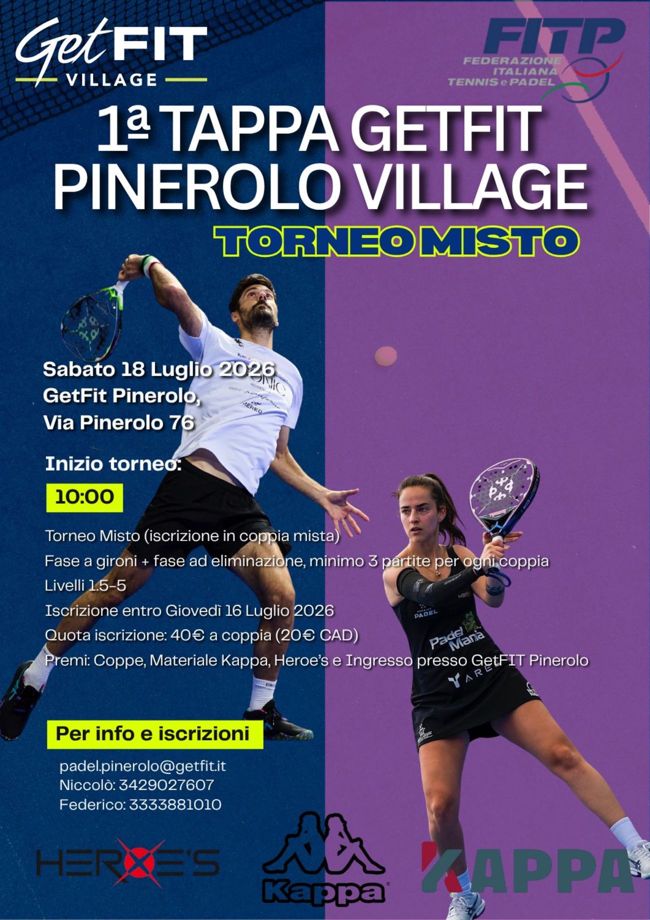 1a Tappa GetFIT Pinerolo Village Cup "Misto"