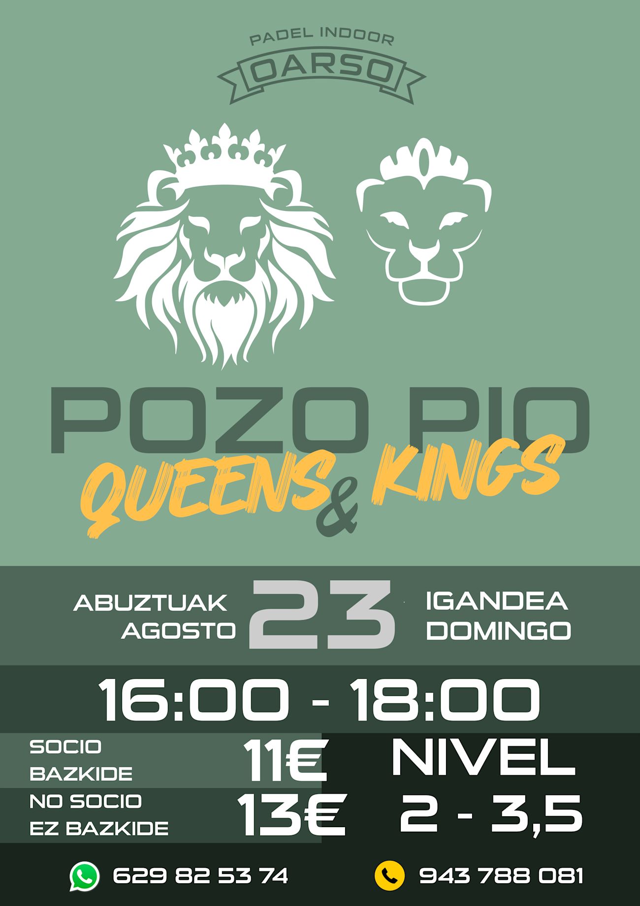 👑 POZO DOMINGUERO OARSO QUEENS & KINGS 👑