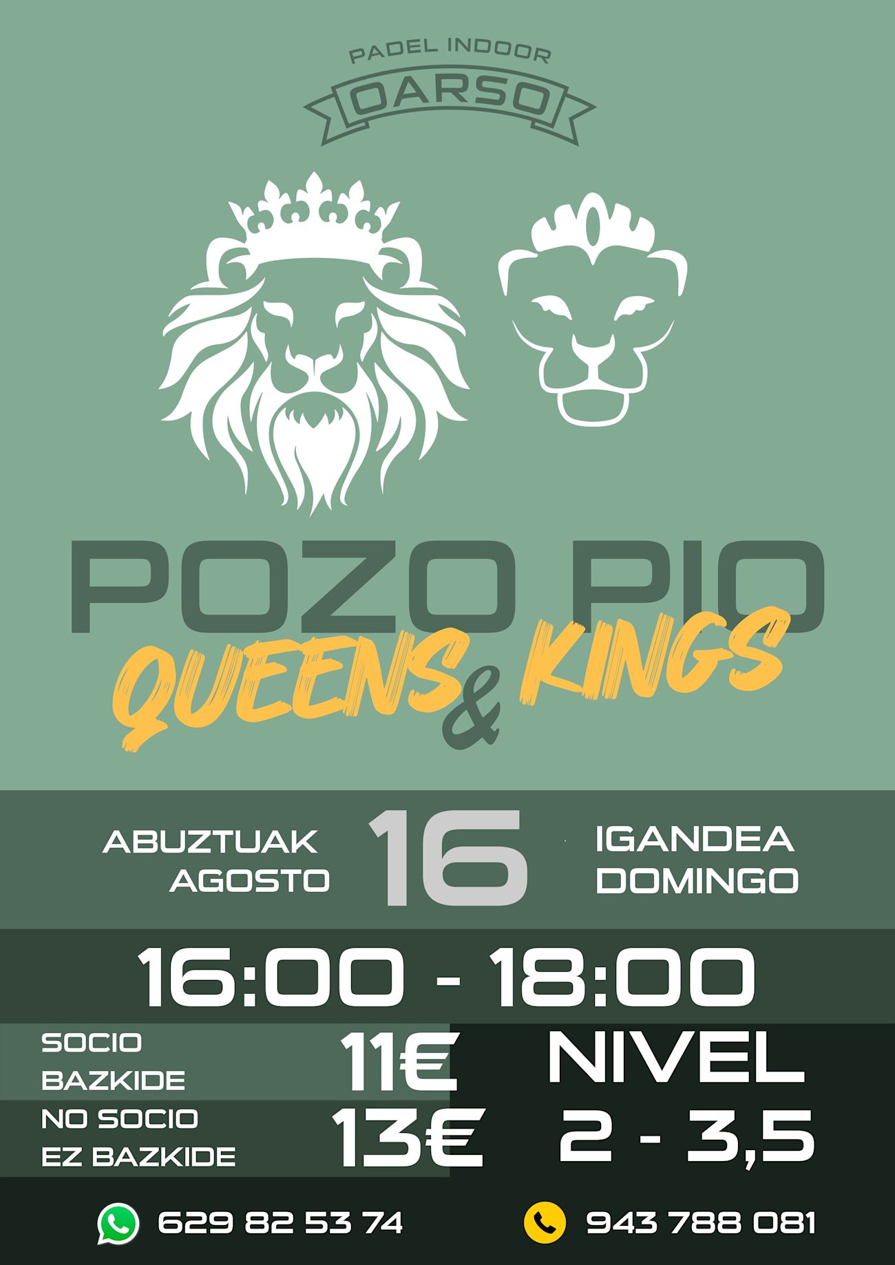 👑 POZO DOMINGUERO OARSO QUEENS & KINGS 👑