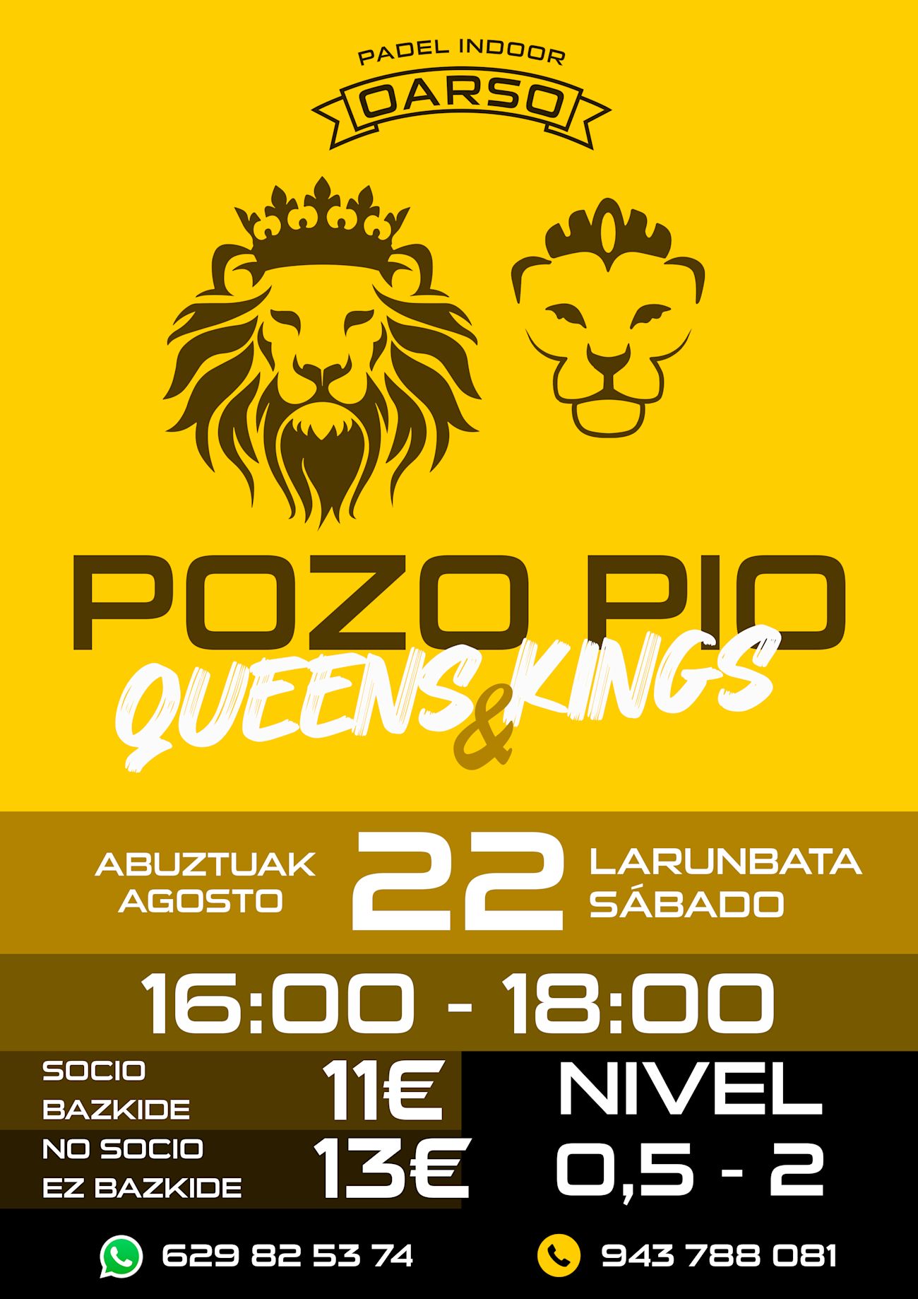 👑 POZO SABADO PIO QUEENS & KINGS 👑