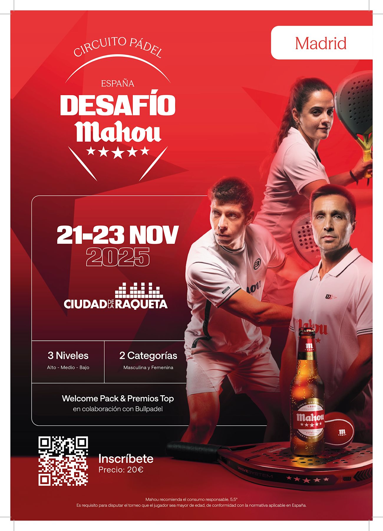 1a CAT. MASCULINA - DESAFÍO MAHOU - CIUDAD DE LA RAQUETA