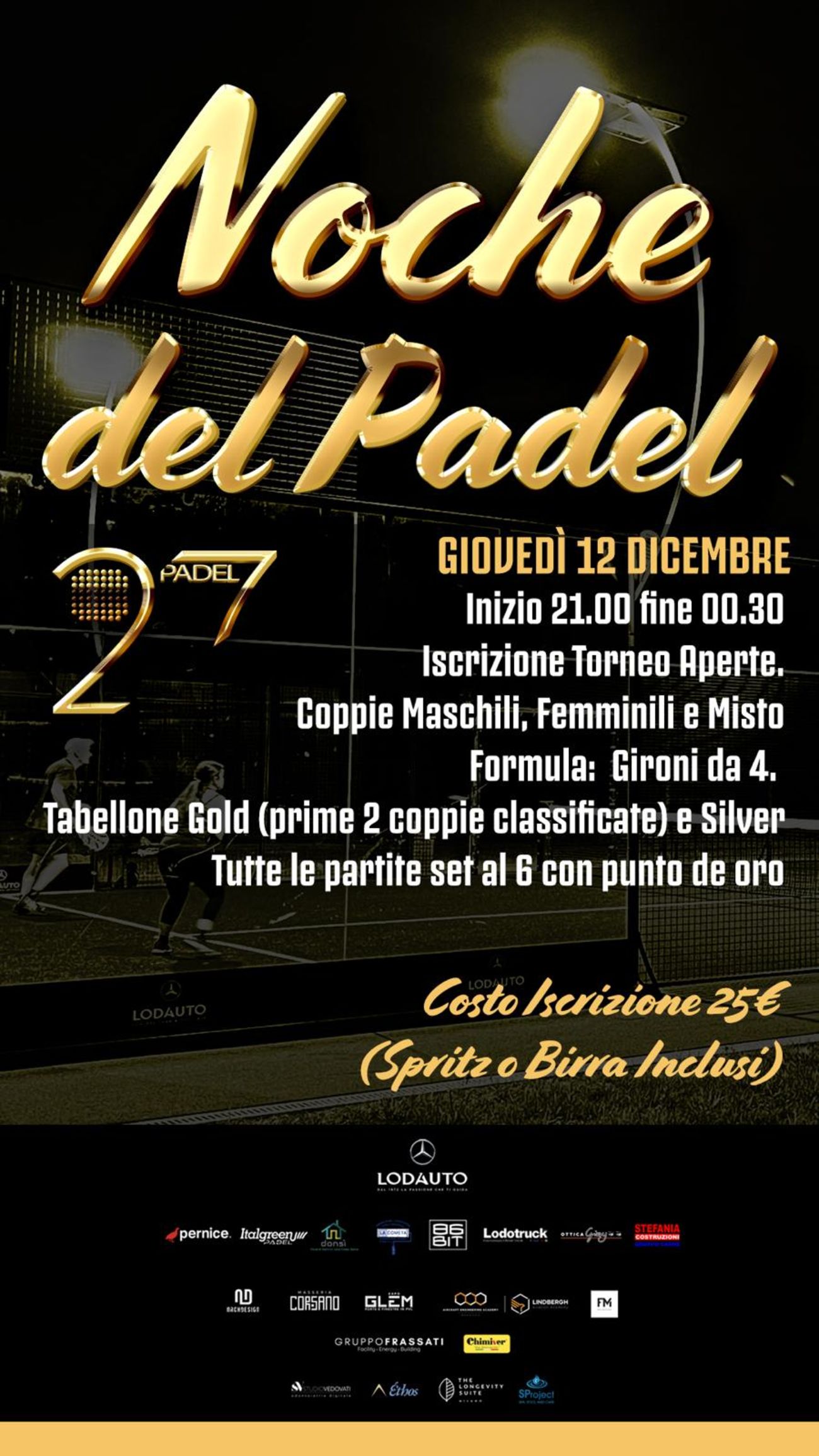 🌜12/12 LA NOCHE DE PADEL🌛