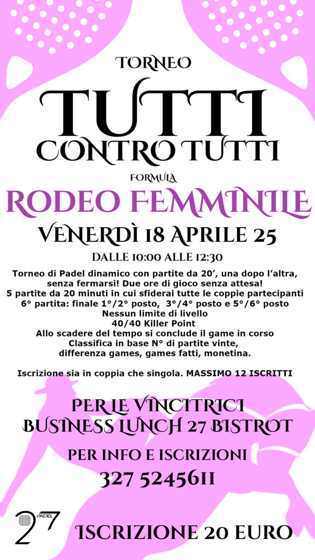 🩷18/04 RODEO FEMMINILE🩷