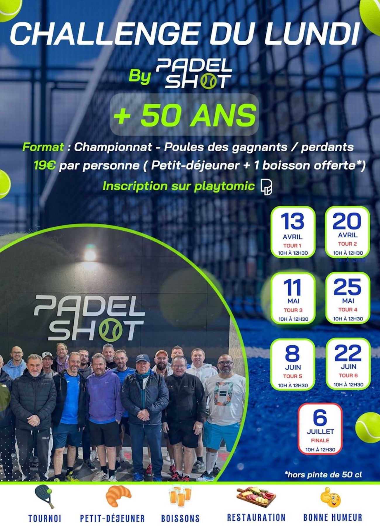 CHALLENGE DU LUNDI + 50 ANS - Tour 1