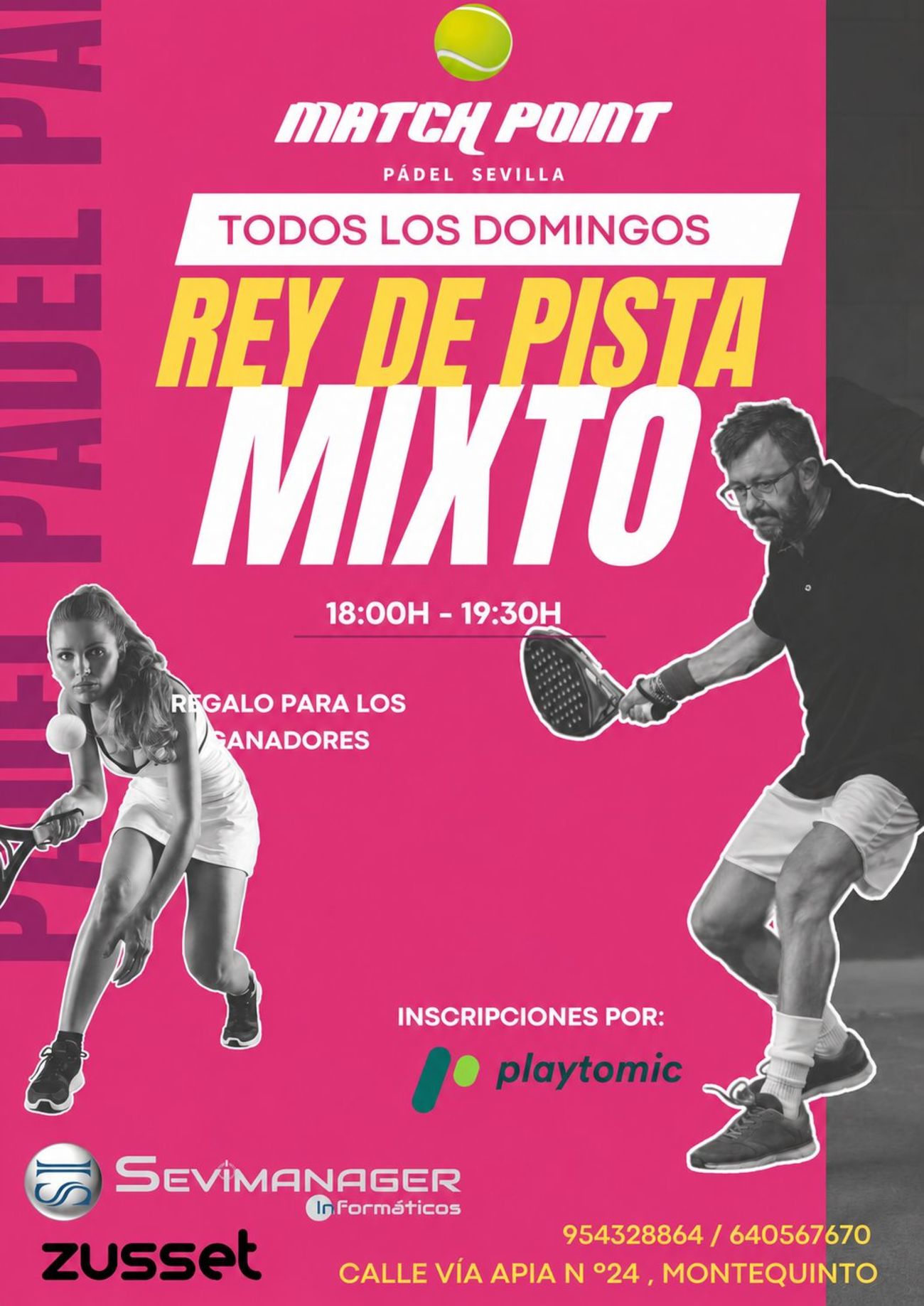 REY DE PISTA MIXTO DOMINGO 18H