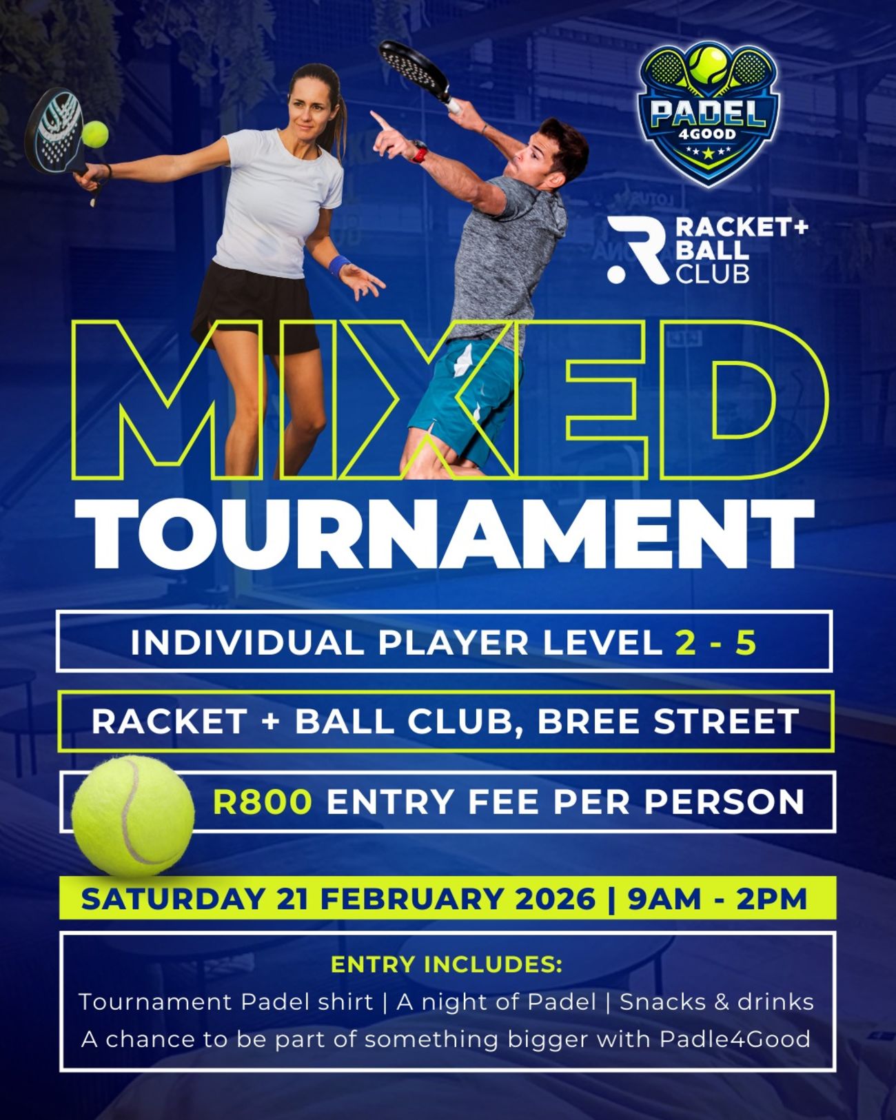 Padel4Good Mixed Tournament level 2 - 5 