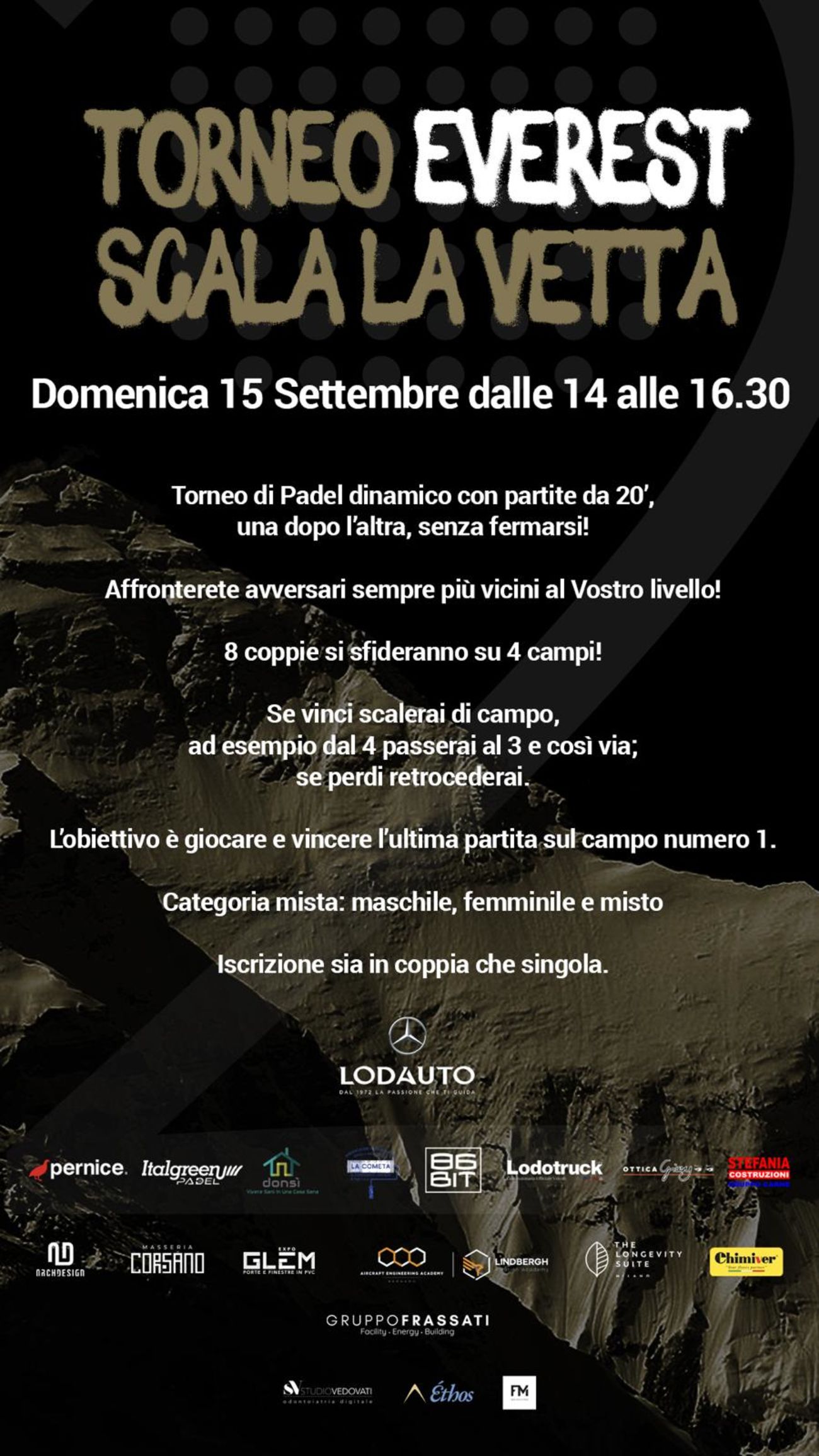 🏔 15/09 EVEREST - SCALA LA VETTA 🏔